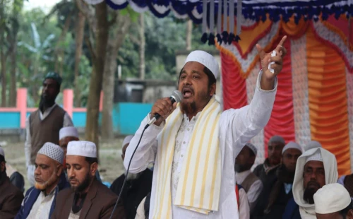 আলমডাঙ্গার ভাংবাড়ীয়ায় চালক সমাবেশে অ্যাড. রাসেল