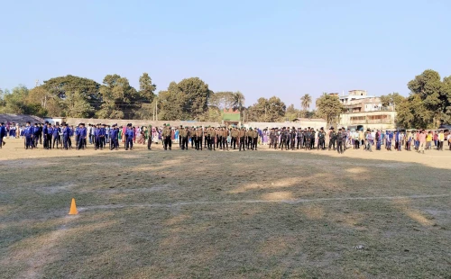বিজয় দিবস উপলক্ষে চুয়াডাঙ্গা জেলা প্রশাসনের কুচকাওয়াজের মহড়া
