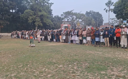 হরিণাকুণ্ডুতে হাদির গায়েবানা জানাজা