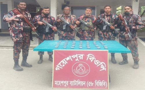 জীবননগর ও মহেশপুরে সীমান্তে বিজিবির অভিযান