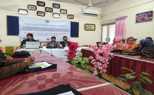 জীবননগরে উচ্চ রক্তচাপ নিয়ন্ত্রণে প্রশিক্ষণ