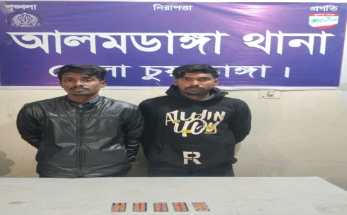 আলমডাঙ্গায় ৫০ পিস টাপেন্টাডল ট্যাবলেটসহ দুজন গ্রেপ্তার
