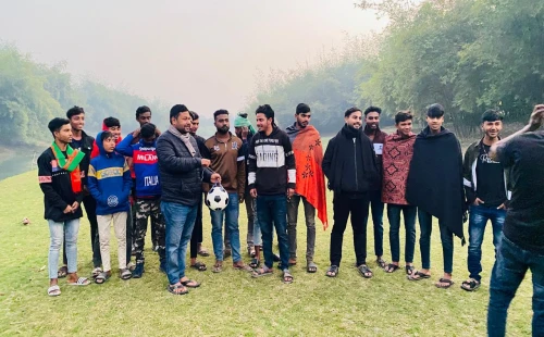ভাংবাড়ীয়ায় যুবসমাজের মাঝে ক্রীড়া সামগ্রী বিতরণ