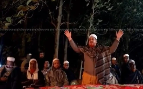 বাঁশের লাঠিতে তেল মাখিয়ে প্রস্তুত থাকতে বললেন জামায়াতের প্রার্থী রুহুল আমিন