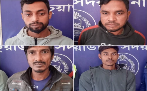 চুয়াডাঙ্গায় গাঁজা ও ট্যাপেন্টাডালসহ চারজন গ্রেপ্তার