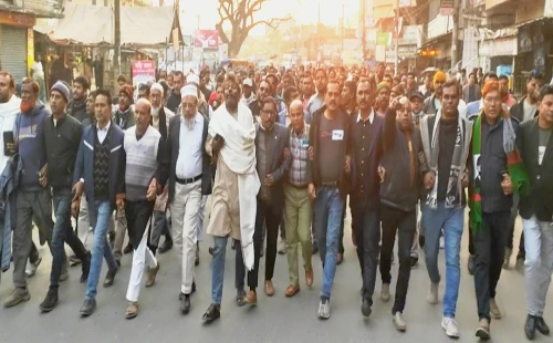 বিএনপি নেতা ডাবলুর মৃত্যুর ঘটনায় দর্শনায় বিক্ষোভ মিছিল