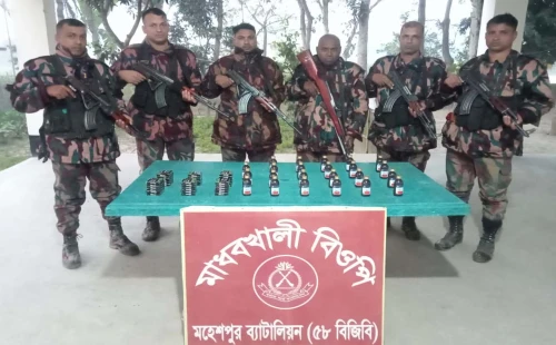 গাঁজা, মাদক ও অনুপ্রবেশকারীরা আটক