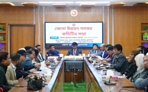 চুয়াডাঙ্গায় জেলা উন্নয়ন সমন্বয় কমিটির সভায় ডিসি কামাল হোসেন