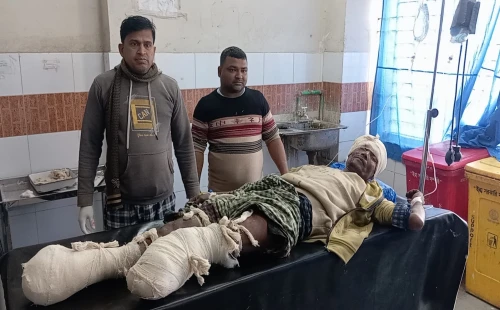 চুয়াডাঙ্গায় চলন্ত ট্রেন থেকে নামতে গিয়ে দুর্ঘটনা