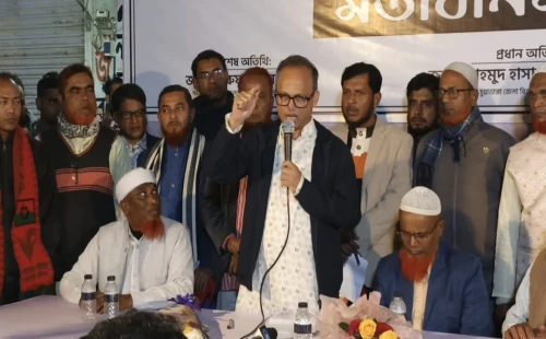 জীবননগরে ব্যবসায়ীদের সঙ্গে মতবিনিময় সভায় বিএনপির প্রার্থী বাবু খান