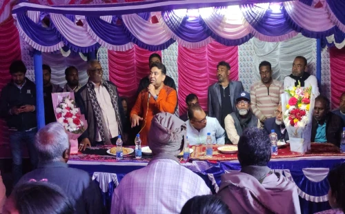 সরোজগঞ্জে সরস্বতী পূজামণ্ডপ পরিদর্শন করলেন সিআইপি সাহিদুজ্জামান টরিক