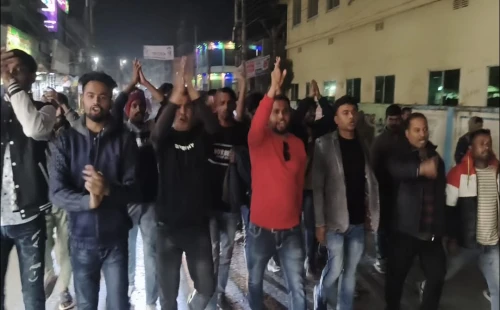 বিএনপির নেতা-কর্মীদের ওপর জামায়াতের হামলার প্রতিবাদ