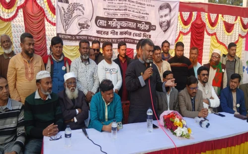 চুয়াডাঙ্গার বিভিন্ন স্থানে গণসংযোগ ও পথসভায় বিএনপি প্রার্থী শরীফুজ্জামান