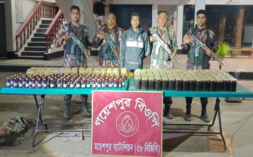 জীবননগরে বিপুল পরিমাণ মাদক উদ্ধার, আটক ১