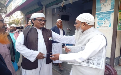 আলমডাঙ্গার বিভিন্ন স্থানে হাতপাখার গণসংযোগ
