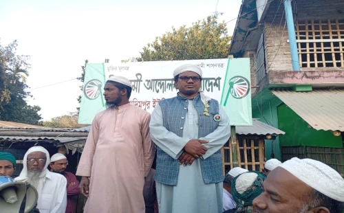 খাদিমপুর ও চিৎলা ইউনিয়নে গণসংযোগে মাওলানা জহুরুল