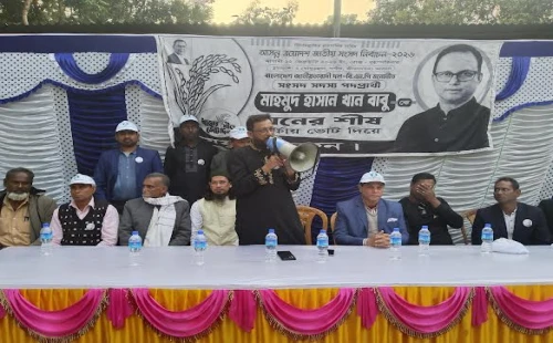 পরাণপুরে ধানের শীষের পক্ষে নারী সমাবেশ