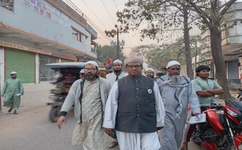 চুয়াডাঙ্গায় হাতপাখা প্রতীকের পক্ষে গণসংযোগ