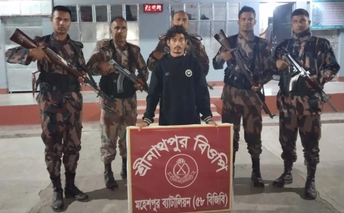 জীবননগর ও মহেশপুর সীমান্তে  বিজিবির অভিযান