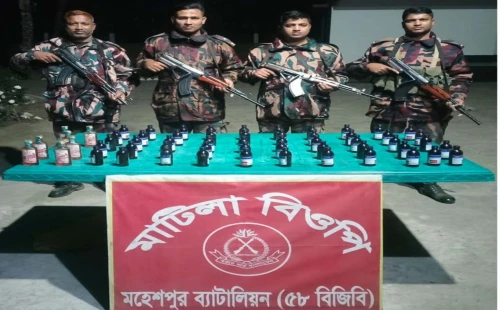 মহেশপুরে বিপুল পরিমাণ মাদক উদ্ধার