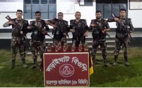 মহেশপুর সীমান্তে বিপুল পরিমাণ মাদক উদ্ধার