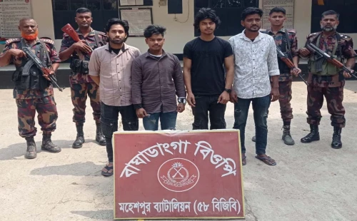 জীবননগর ও মহেশপুর সীমান্তে বিজিবির অভিযানে মাদক উদ্ধার, ভারতে প্রবেশকালে আটক ৪