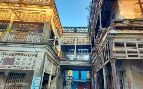 আলমডাঙ্গায় ঝুঁকি নিয়ে দাঁড়িয়ে আছে শতবর্ষী জোড়াকোঠা