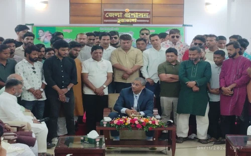 চুয়াডাঙ্গায় বিএনপি নেতৃবৃন্দের সঙ্গে মতবিনিময়কালে পানিসম্পদ মন্ত্রী এ্যানি