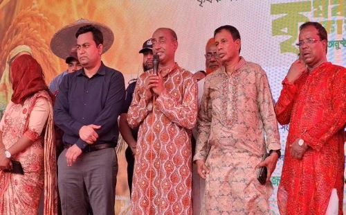 শৈলকূপায় কৃষক কার্ড বিতরণ অনুষ্ঠানে আইনমন্ত্রী আসাদুজ্জামান