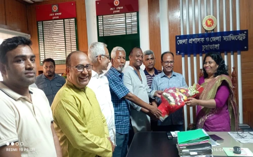 চুয়াডাঙ্গায় ডিসি-এসপির সঙ্গে ‘সম্পাদক পরিষদের’ সৌজন্য সাক্ষাৎ