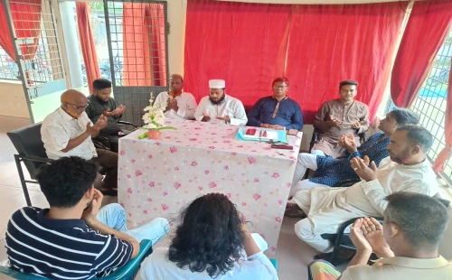 উথলীতে মরহুম শাহাদাত হোসেন বাবুর মাগফিরাত কামনায় দোয়া