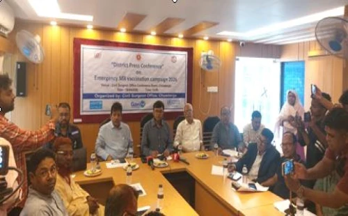 চুয়াডাঙ্গায় আজ থেকে শুরু হচ্ছে হাম-রুবেলা টিকাদান