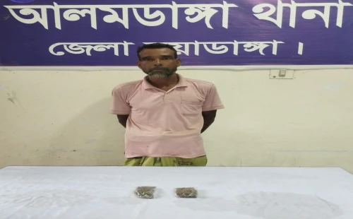 আলমডাঙ্গায় ৫০ গ্রাম গাঁজাসহ এক ব্যক্তি আটক