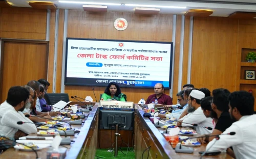 চুয়াডাঙ্গায় জেলা টাস্কফোর্স কমিটির সভায় জেলা প্রশাসক লুৎফুন নাহার