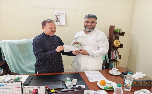 ফার্স্ট ক্যাপিটাল ইউনিভার্সিটির উপদেষ্টা হলেন জেলা পরিষদের প্রশাসক শরীফুজ্জামান