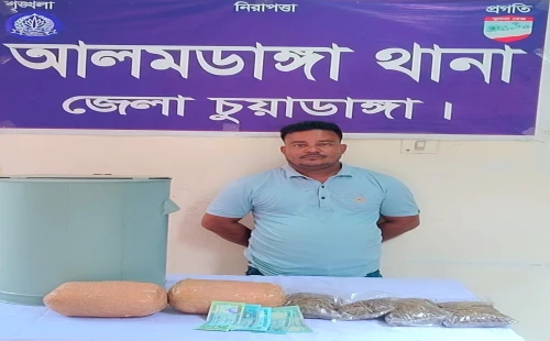 আলমডাঙ্গায় ৩ কেজি গাঁজাসহ গ্রেপ্তার ১
