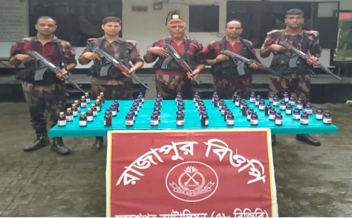 চুয়াডাঙ্গায় ৯ লক্ষাধিক টাকার অবৈধ মালামাল আটক