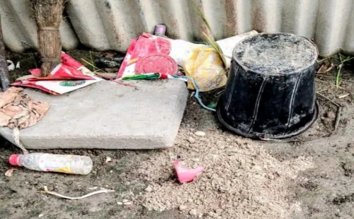 আলমডাঙ্গার কেশবপুরে বোমা সদৃশ বস্তু উদ্ধার