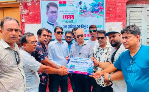 আলমডাঙ্গা রেলস্টেশনে সিসিটিভি ও আলোকবাতি স্থাপন, রেলওয়ে কর্তৃপক্ষের কাছে হস্তান্তর