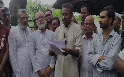 বিদ্যুৎ অফিসের সামনে বিএনপির অবস্থান কর্মসূচি