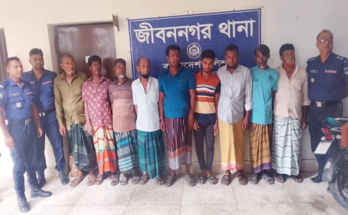 জীবননগরে পুলিশের বিশেষ অভিযানে গ্রেপ্তার ৯