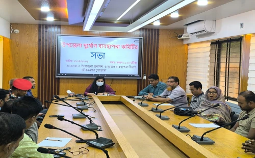 জীবননগর উপজেলা দুর্যোগ ব্যবস্থাপনা কমিটির সভা