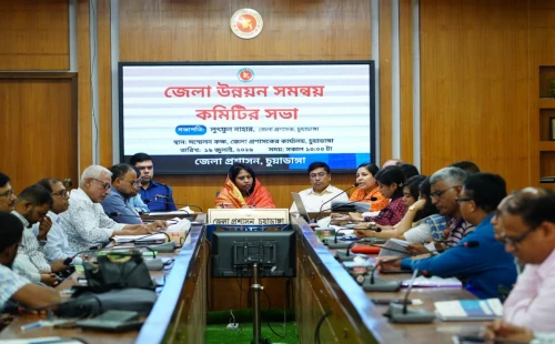 চুয়াডাঙ্গায় জেলা উন্নয়ন সমন্বয় কমিটির সভায় ডিসি লুৎফুন নাহার