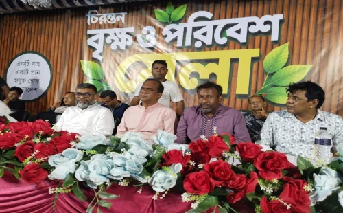 দর্শনায় সাত দিনব্যাপী বৃক্ষ ও পরিবেশ মেলার উদ্বোধনকালে শরীফুজ্জামান