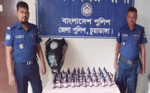 জীবননগরে ৪৮ বোতল এসকাফ উদ্ধার, আসামি পলাতক