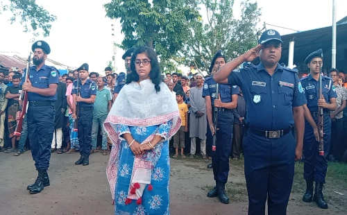 রাষ্ট্রীয় মর্যাদায় সমাহিত বীর মুক্তিযোদ্ধা নান্নু মিয়া