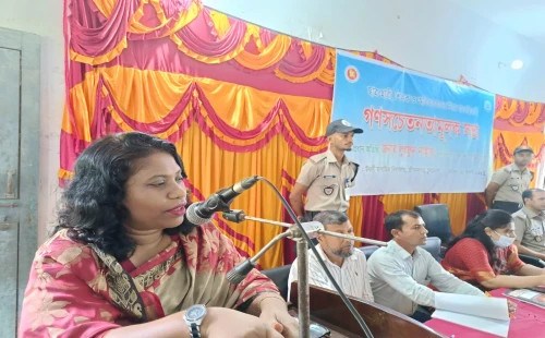 উথলীতে মাদক বিরোধী গণসচেতনতামূলক সমাবেশে জেলা প্রশাসক লুৎফুন নাহার