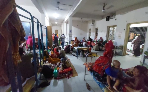 চুয়াডাঙ্গা সদর হাসপাতালের শিশু ওয়ার্ডে ৭ দিনে ভর্তি ৩৪২ জন