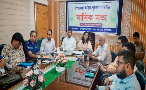 চুয়াডাঙ্গা সদর উপজেলা আইনশৃঙ্খলা কমিটির সভায় এমপি মাসুদ পারভেজ