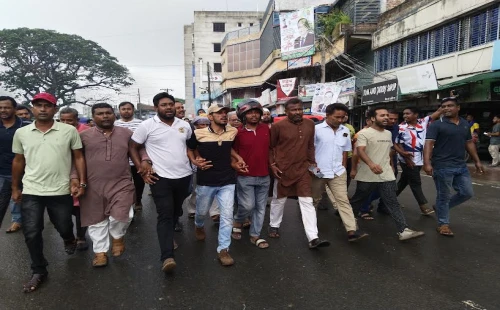 দর্শনায় কার্যক্রম নিষিদ্ধ যুবলীগের মশাল মিছিলের প্রতিবাদে